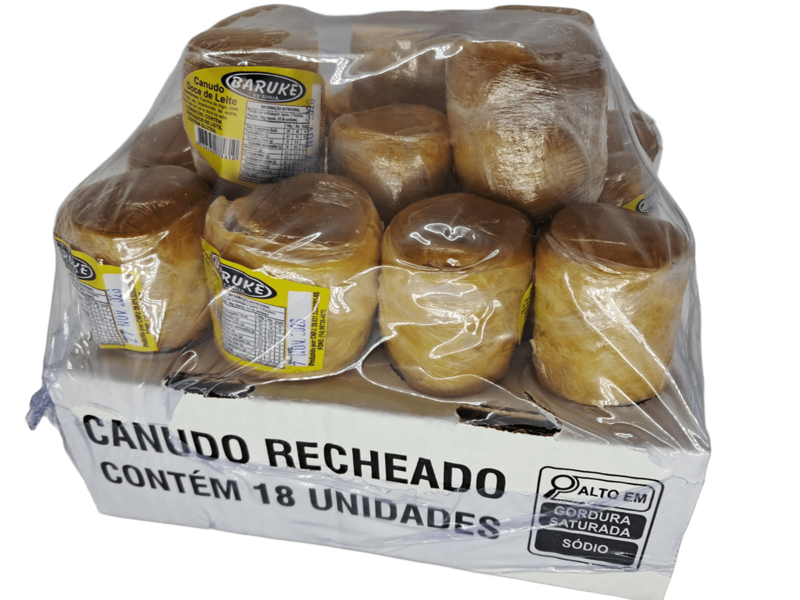 Canudo Recheado com Doce de Leite