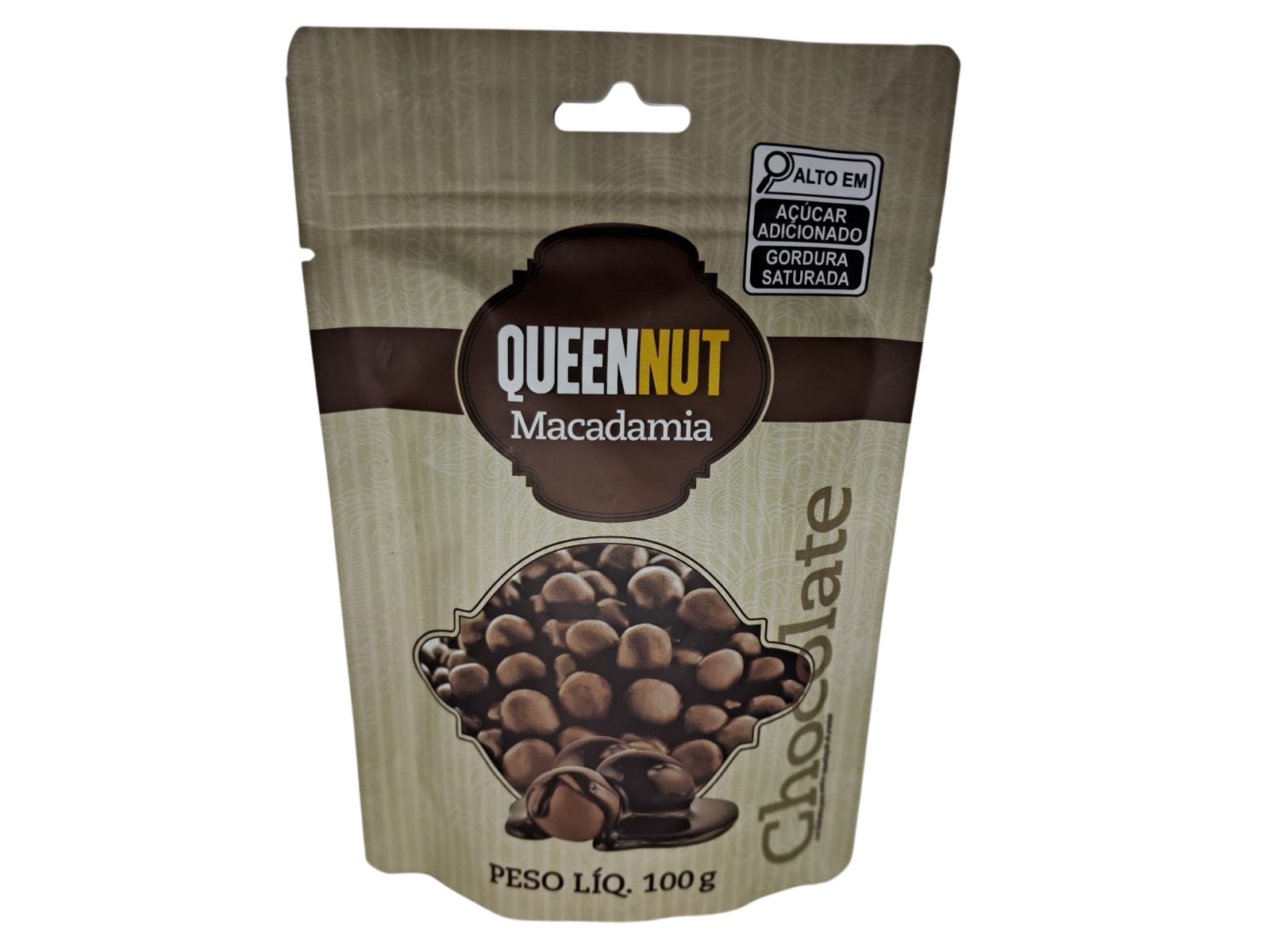 Macadâmia com Cobertura de Chocolate